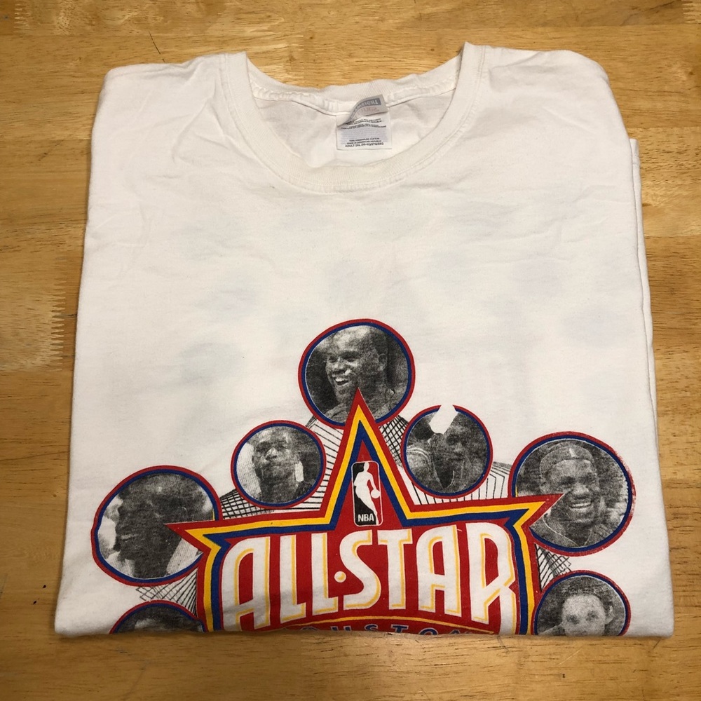 2006 NBA All Stars T-Shirt Shaq LeBron Wade 2XL